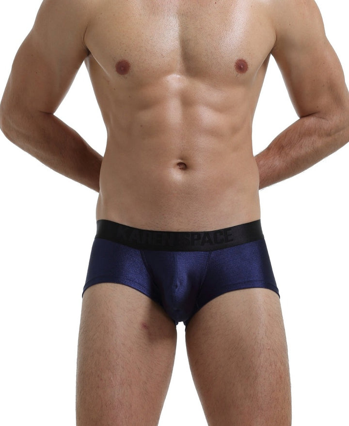 KARENSPACE Sexy Herren Low-Rise Trunk Nylon - KARENSPACE Sexy Herren Low-Rise Trunk Nylon - Dunkelblau / S (Europe Size) - BIMONI