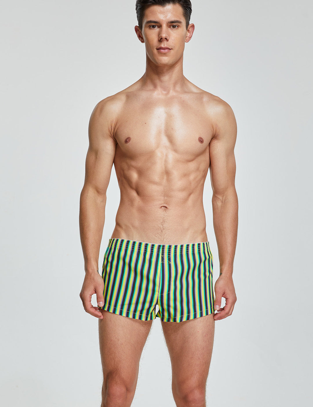 SEOBEAN Low-Rise Baumwolle Boxershort Trunk gestreift