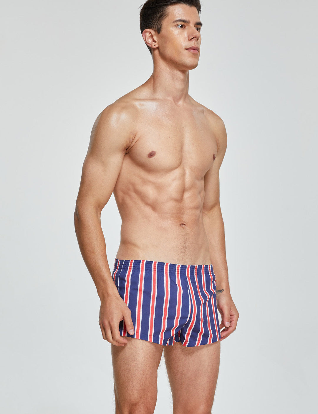 SEOBEAN Low-Rise Baumwolle Boxershort Trunk gestreift