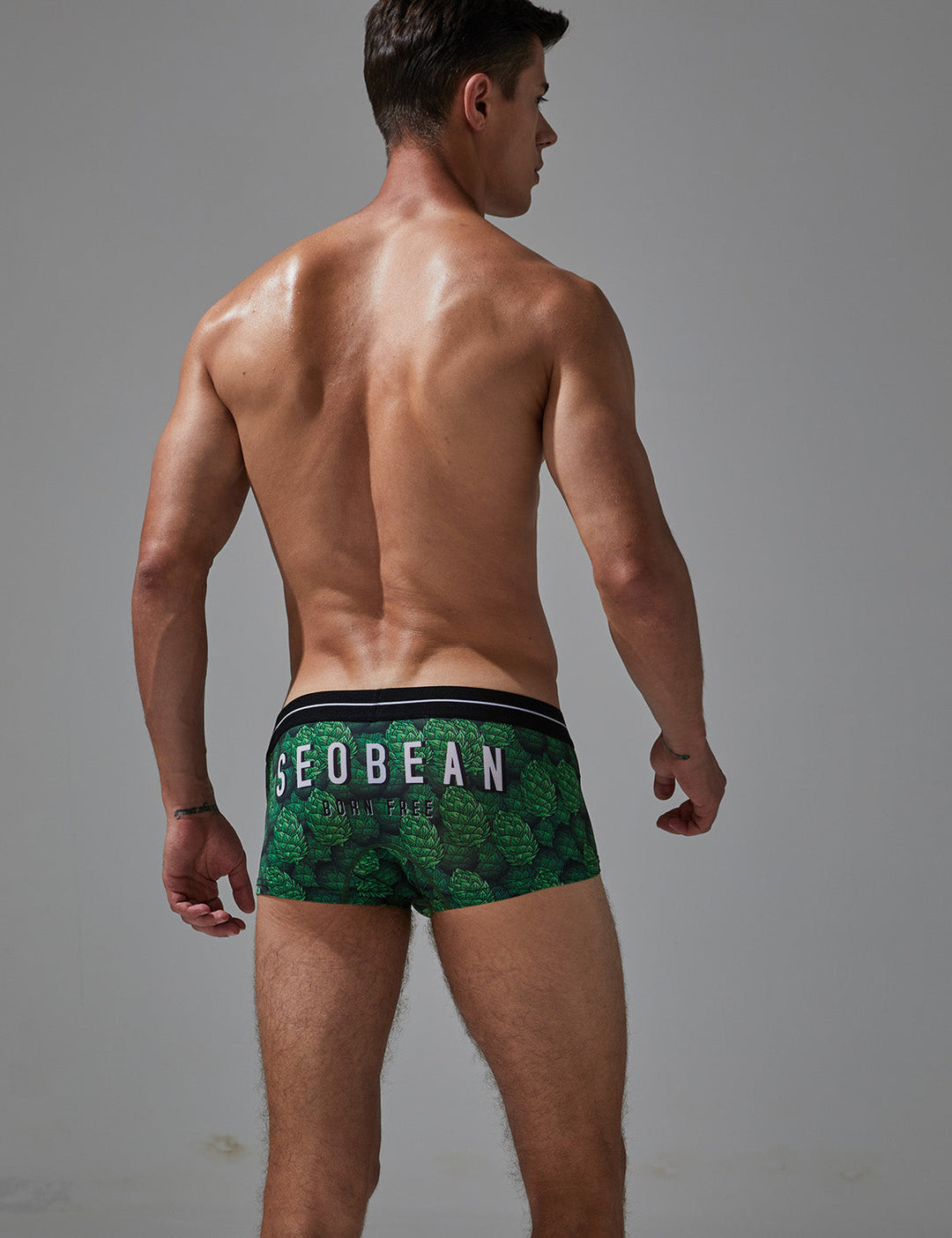 Low-Rise Ultra Dünn Trunk Boxer Brief Stretchy Nylon