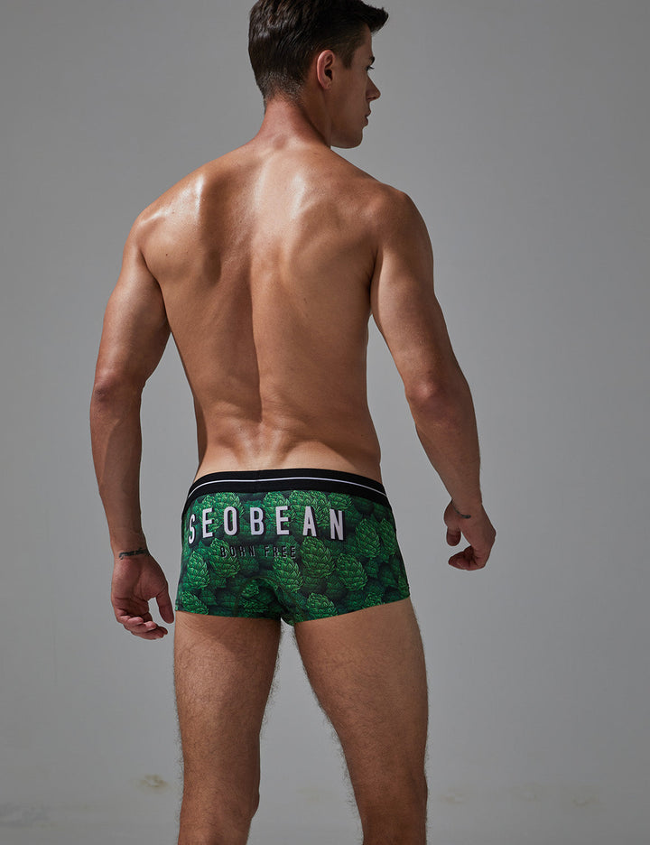 Low-Rise Ultra Dünn Trunk Boxer Brief Stretchy Nylon