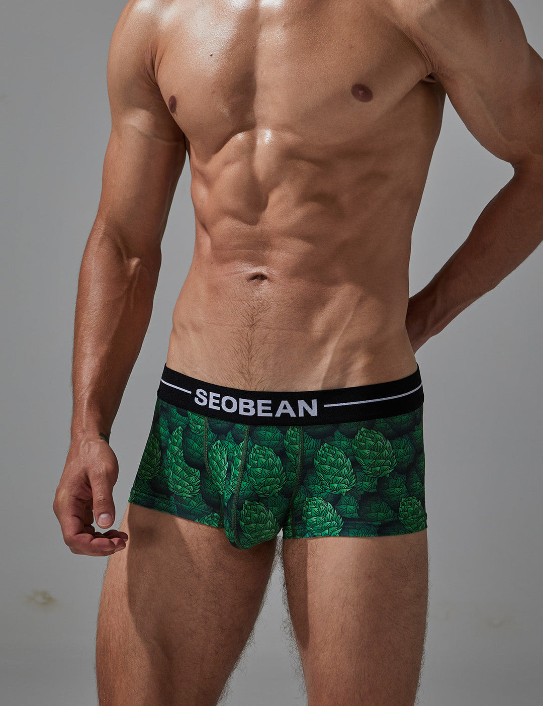 Low-Rise Ultra Dünn Trunk Boxer Brief Stretchy Nylon