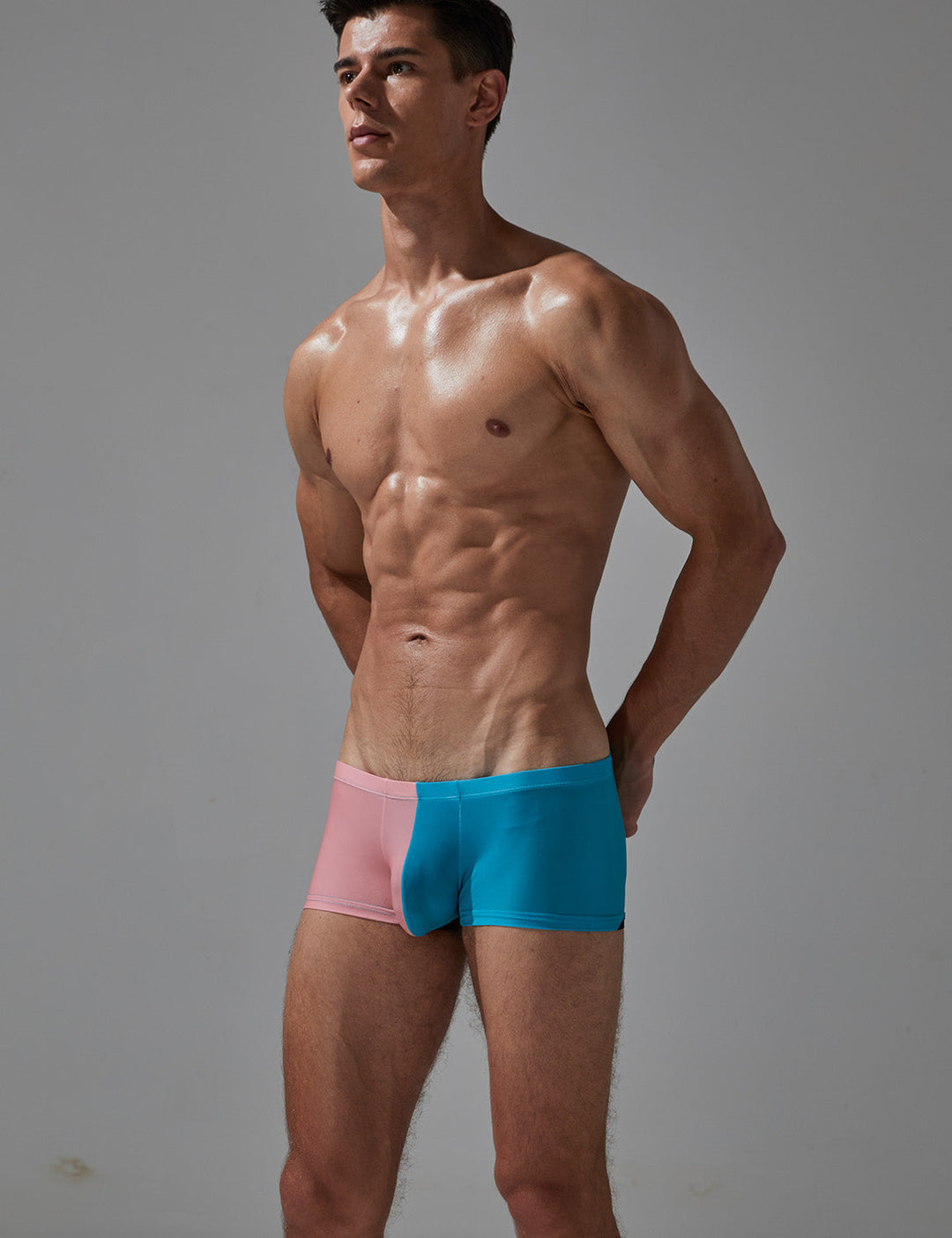 SEOBEAN Classic Low-Rise Boxershorts Trunk - SEOBEAN Classic Low-Rise Boxershorts Trunk - Pink-Blau / M (Europe Size S) - BIMONI