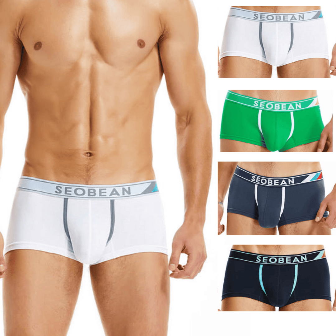 SEOBEAN Low-Rise Boxerbriefs Sport Line - SEOBEAN Low-Rise Boxerbriefs Sport Line - 4er-pack / M (Europe Size S) - BIMONI