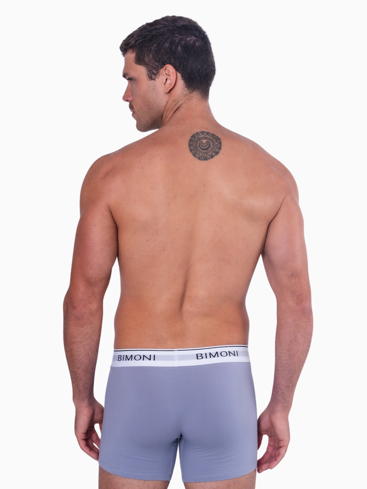 BIMONI Herren Lange Retroshorts Boxershorts – aus langstapeliger Premium-Baumwolle