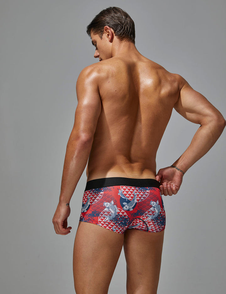 Low-Rise Ultra Dünn Trunk Boxer Brief Stretchy Nylon