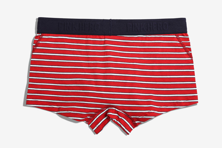 PINK HERO Low-Rise Trunk Striped Boxer - PINK HERO Low-Rise Trunk Striped Boxer - Rot / M (Europe Size S) - BIMONI