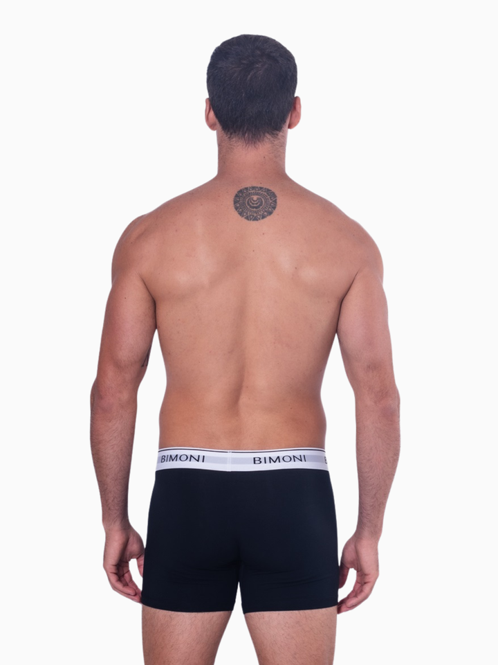 BIMONI Herren Lange Retroshorts Boxershorts – aus langstapeliger Premium-Baumwolle