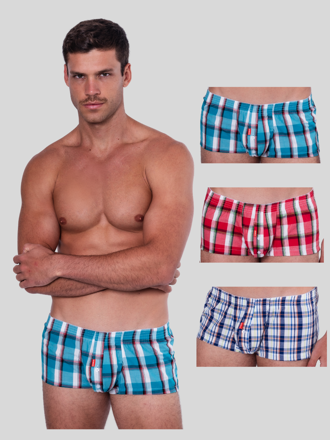 Boxer Classic Baumwolle Chekered