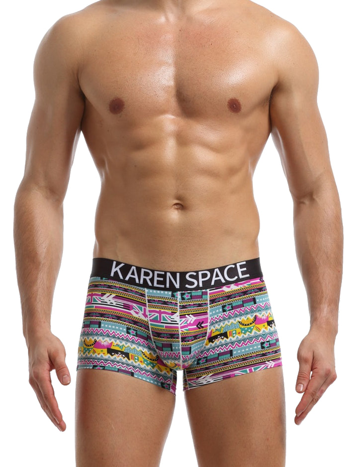 Karenspace Sexy Herren Low-Rise Trunk Nylon