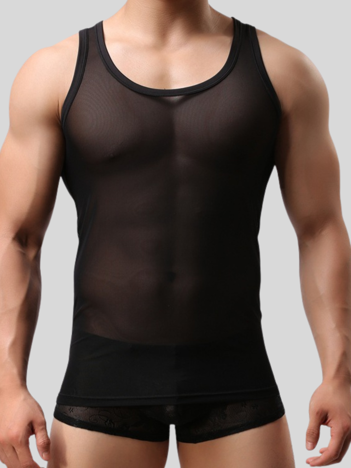 Ärmelloses Netz Tanktop