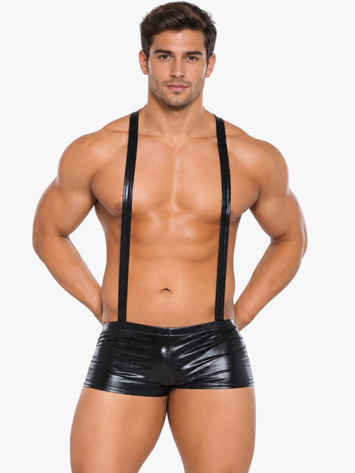 Lackleder Anzug Bodysuit