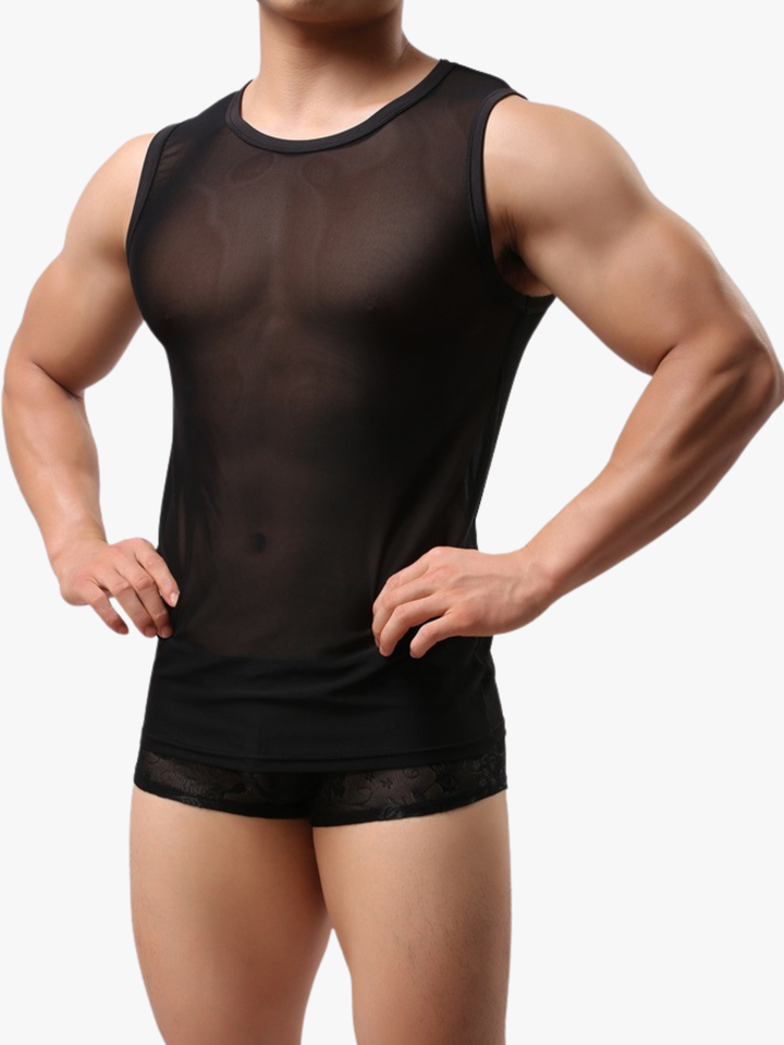 Ärmelloses Netz Tanktop