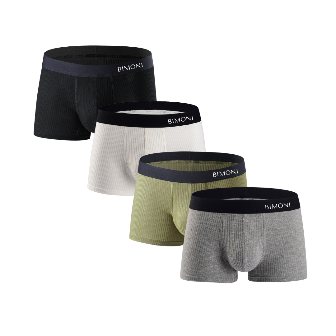 BIMONI Low-Rise Trunk Boxer Trunk - BIMONI Low-Rise Trunk Boxer Trunk - 4er-pack / M (Europe Size S) - BIMONI