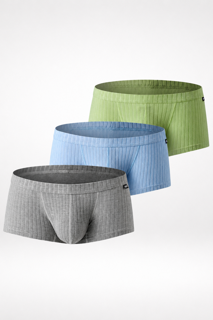 3er-pack Bundle Elastic Boxershort Trunk Viskose