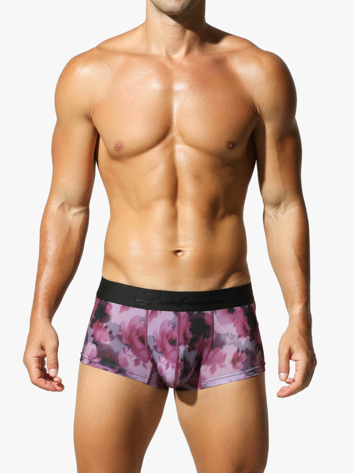 Low-Rise Trunk Boxershorts mit floralem Print