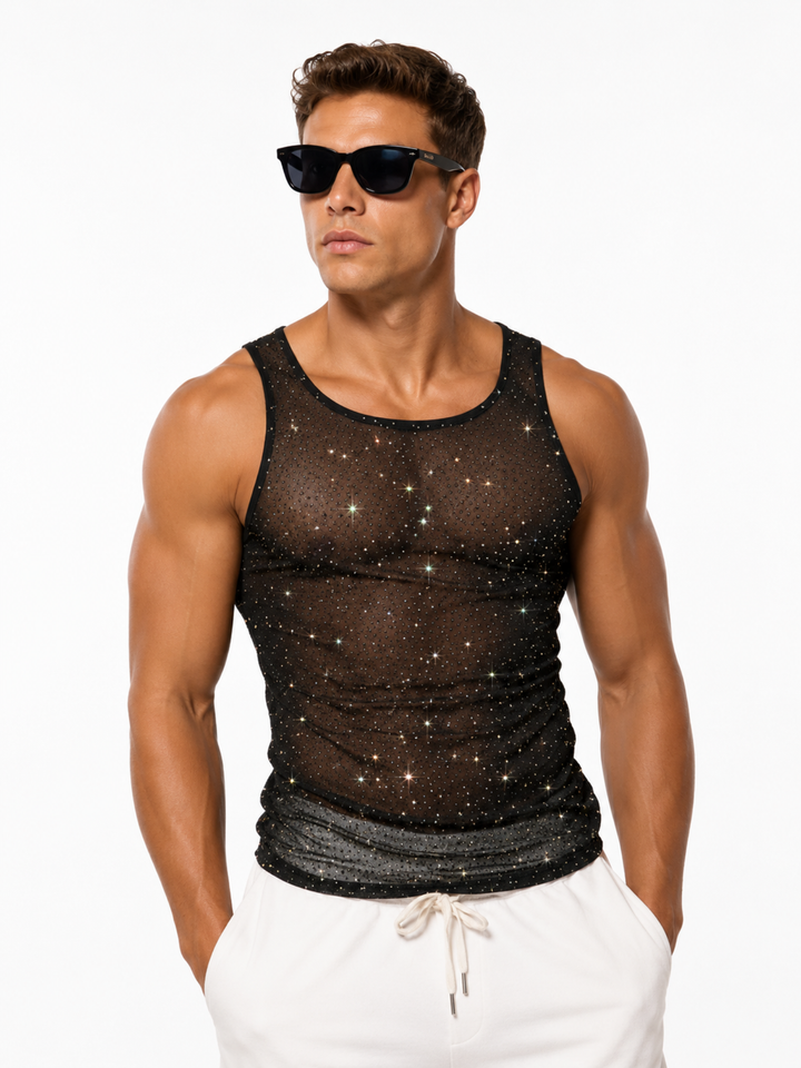 Party T-Shirt Ärmellos Elastisch