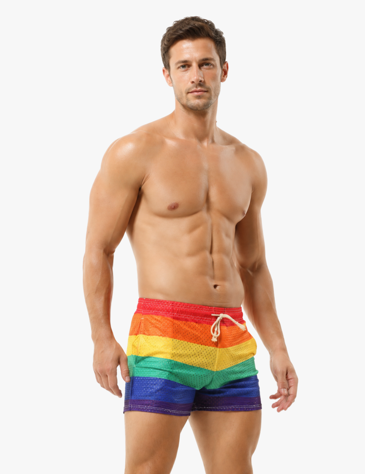 Sport Shorts Regenbogen