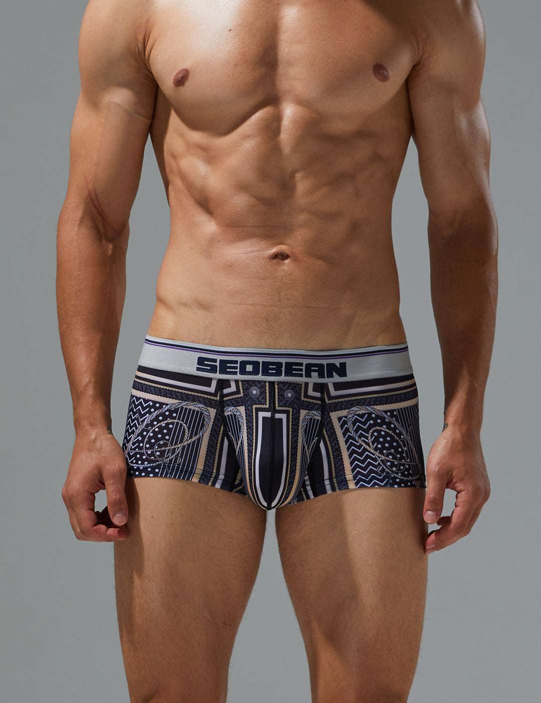 Low-Rise Ultra Dünn Trunk Boxer Brief Stretchy Nylon