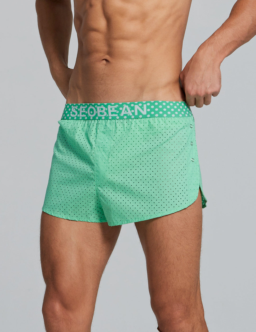 SEOBEAN Low-Rise Boxer Baumwolle - SEOBEAN Low-Rise Boxer Baumwolle - Blau / M (Europe Size S) - BIMONI