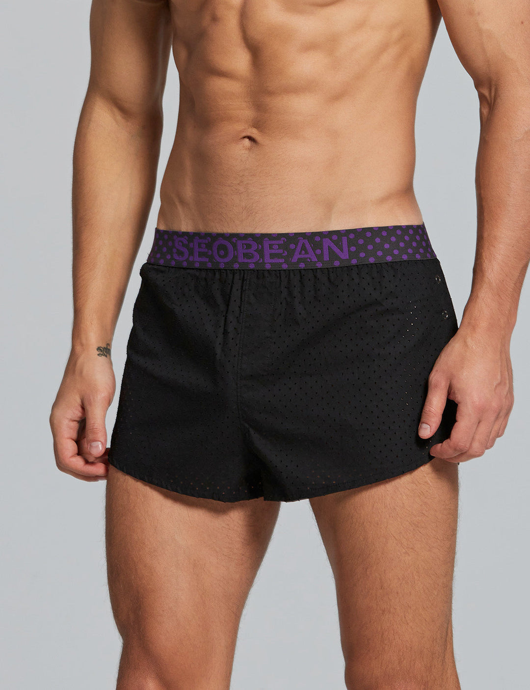 SEOBEAN Low-Rise Boxer Baumwolle - SEOBEAN Low-Rise Boxer Baumwolle - Schwarz / M (Europe Size S) - BIMONI