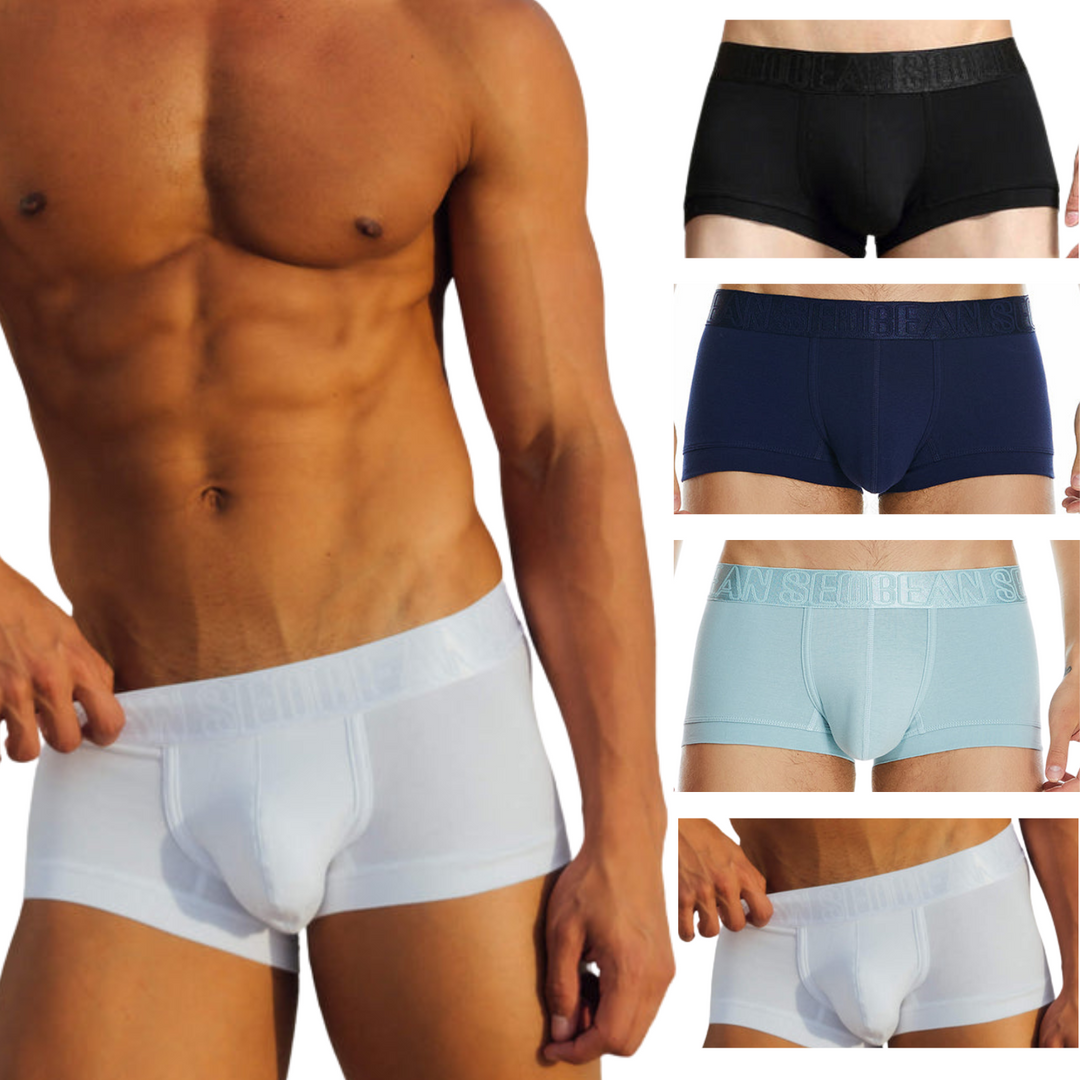 SEOBEAN Classic Solid Low-Rise Boxerbriefs