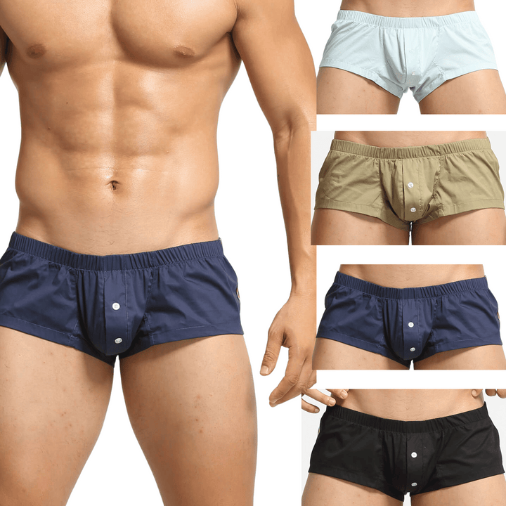 SEOBEAN Low-Rise Mini Trunks Non-Stretch