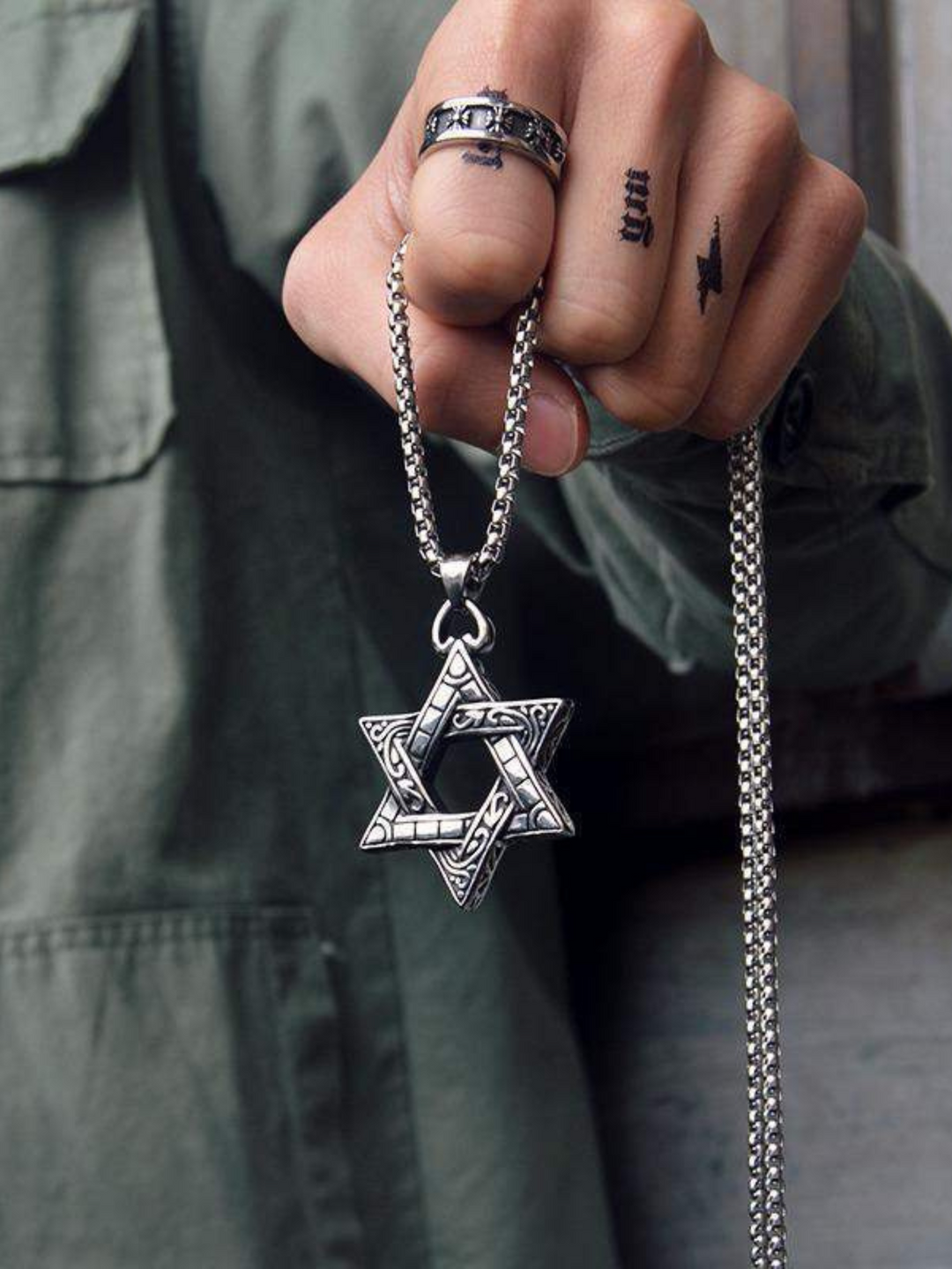 Edelstahl Anhänger mit Halskette