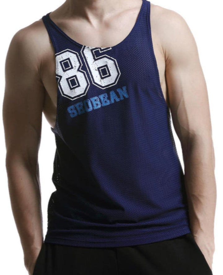 SEOBEAN GYM Mesh Fitness Tank Top