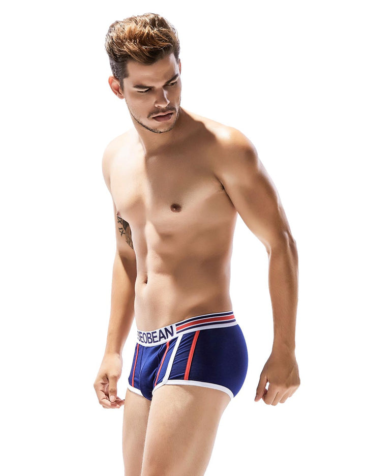 SEOBEAN Low-Rise Trunk Boxerbrief Striped Side - SEOBEAN Low-Rise Trunk Boxerbrief Striped Side - Dunkelblau / M (Europe Size S) - BIMONI