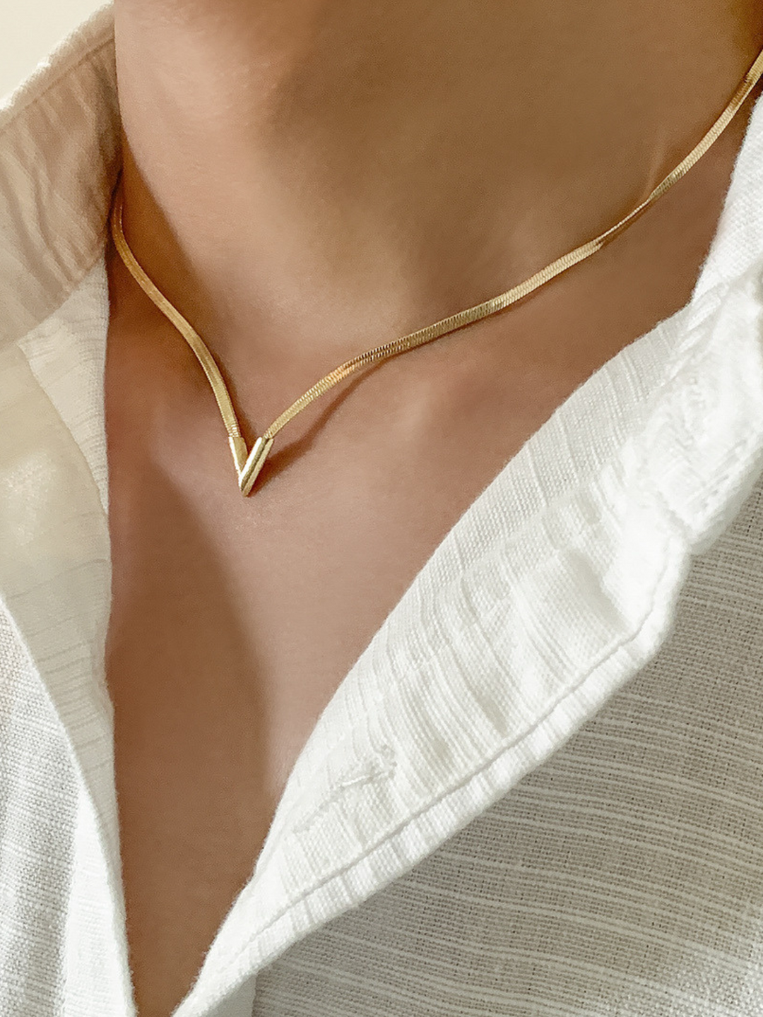 Halskette 40+7cm Kupfer