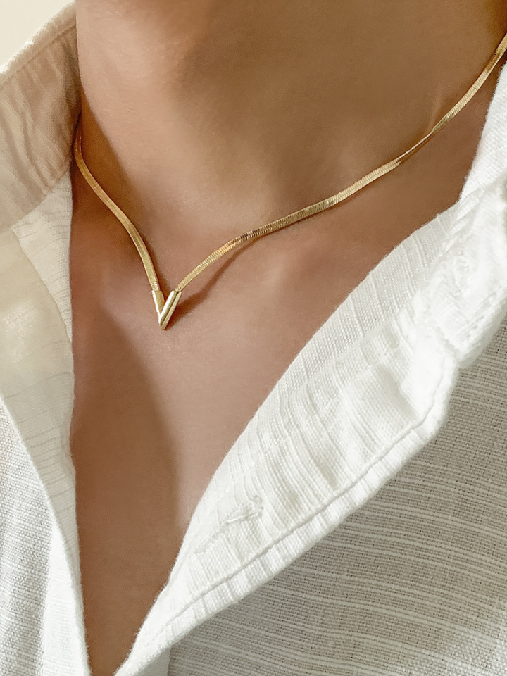 Halskette 40+7cm Kupfer