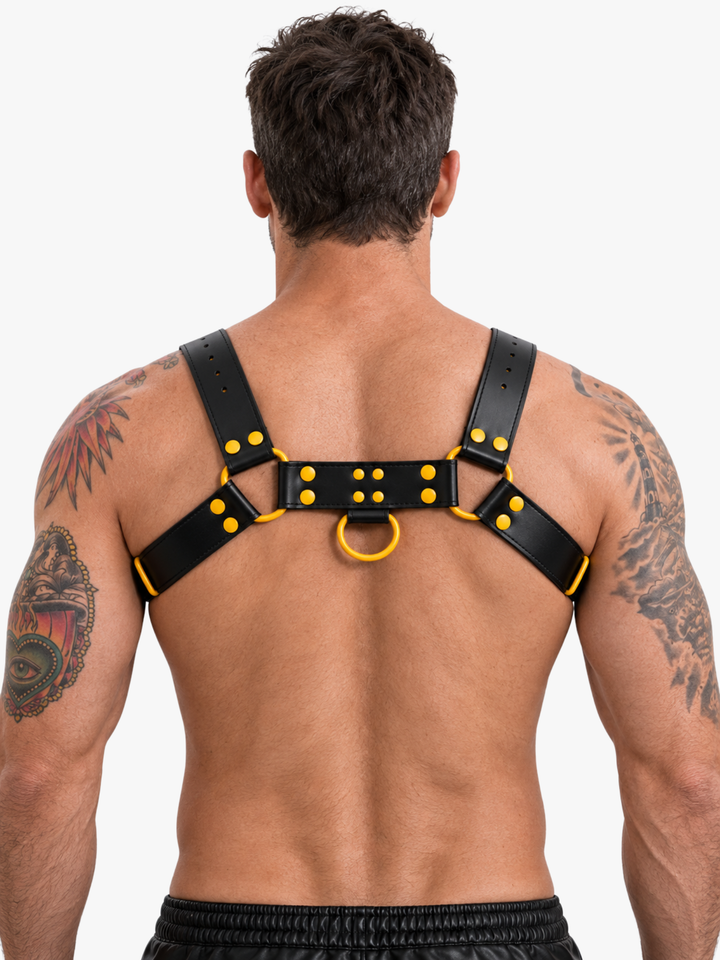 Chest Harness Black/Yellow