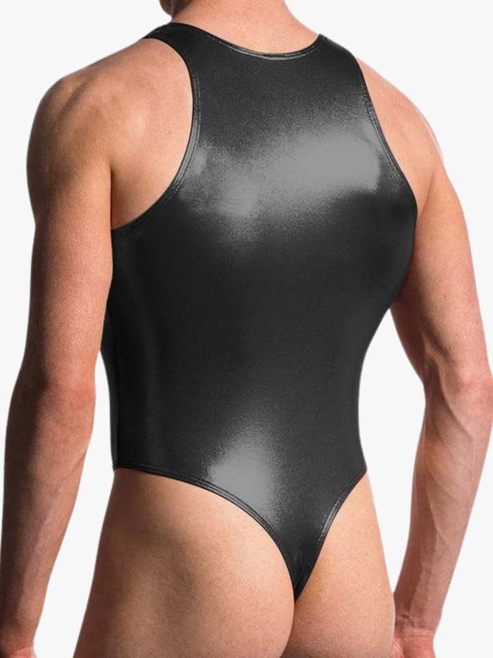 Lackleder Anzug Bodysuit