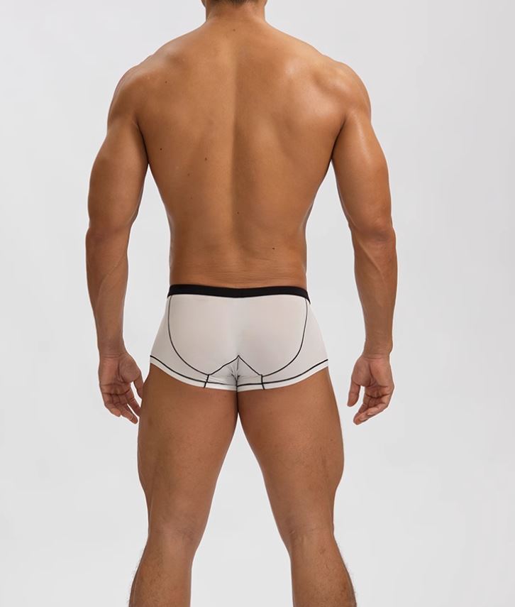 BIMONI Low-Rise Ultra Dünn Trunk Boxer Brief Stretchy Nylon - BIMONI Low-Rise Ultra Dünn Trunk Boxer Brief Stretchy Nylon - Grau / M (Europe Size S) - BIMONI