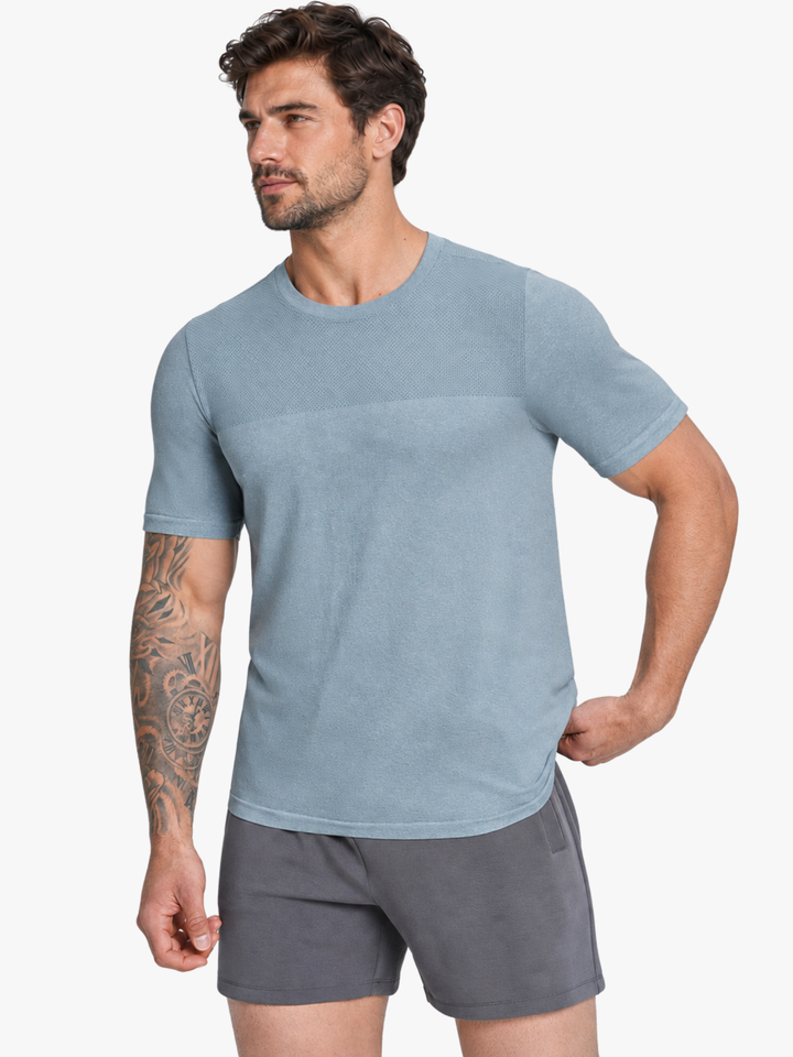 Funktionsshirt mit Mesh-Einsatz