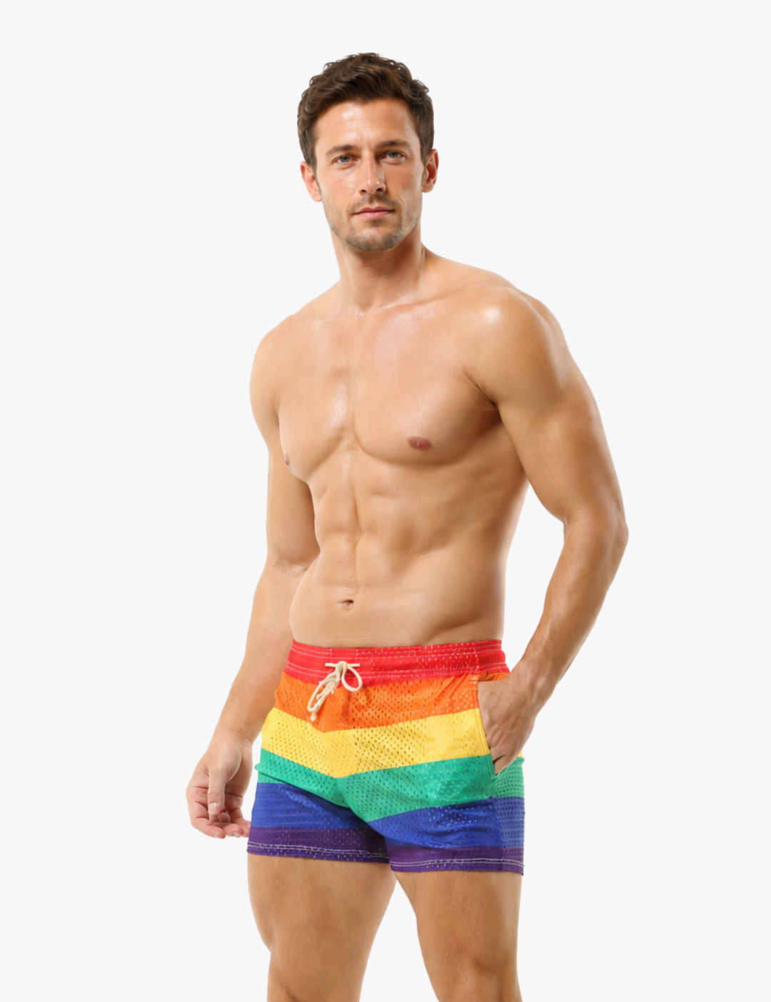 Sport Shorts Regenbogen