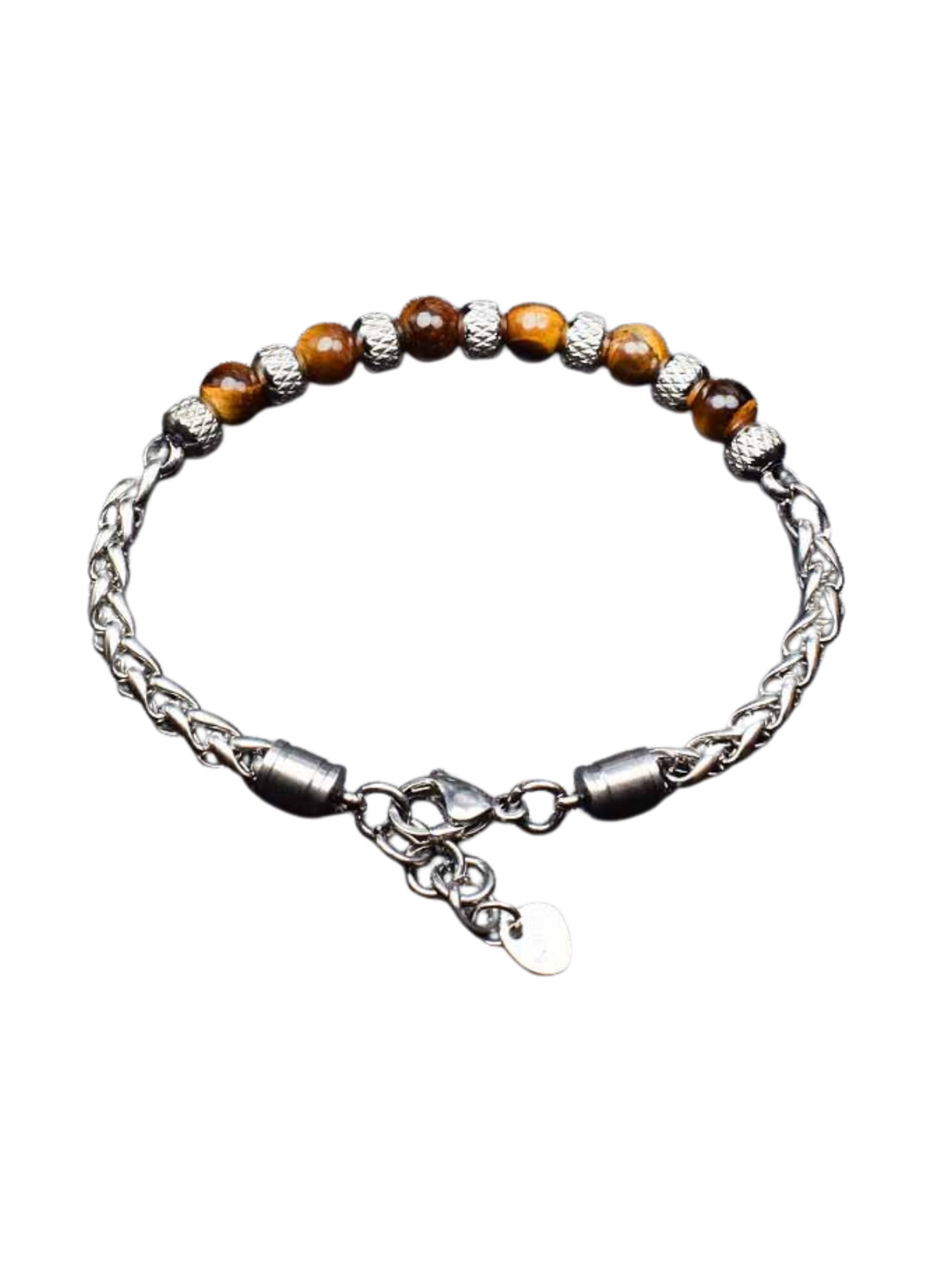 Armband Titan mit Tigeraugen 19-21cm