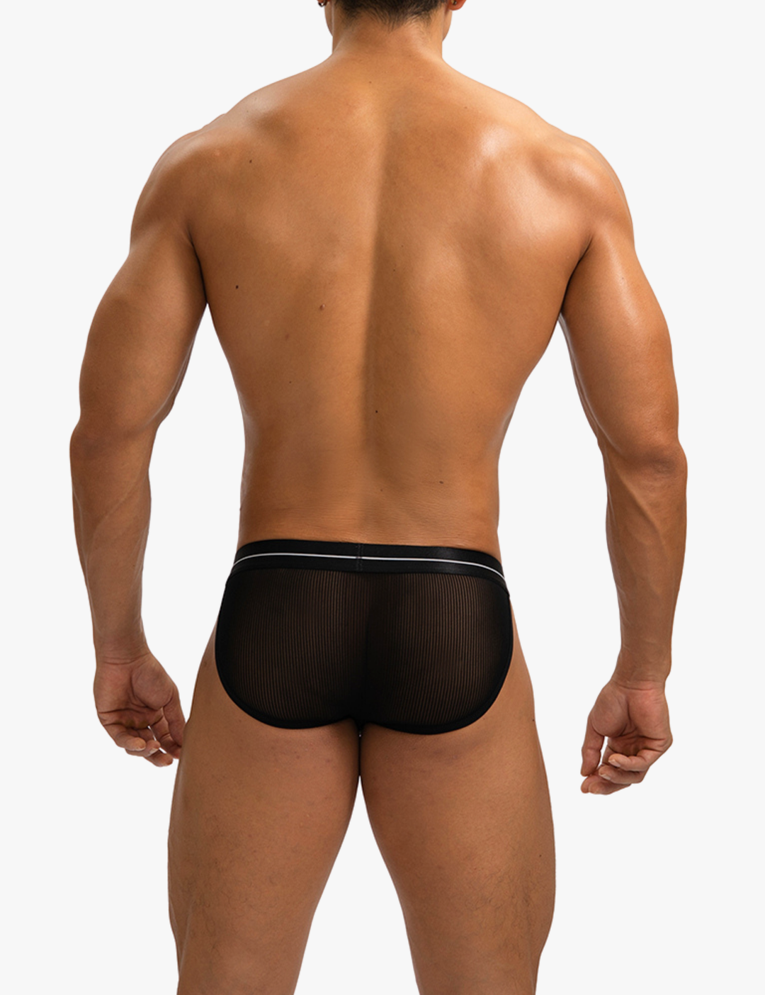Mesh Netz Brief Slip Transparent