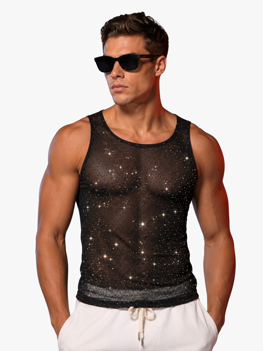 Party T-Shirt Ärmellos Elastisch