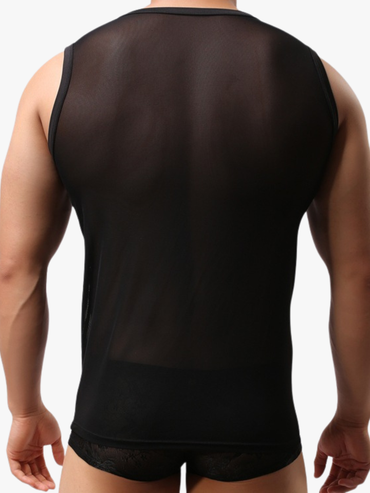 Ärmelloses Netz Tanktop