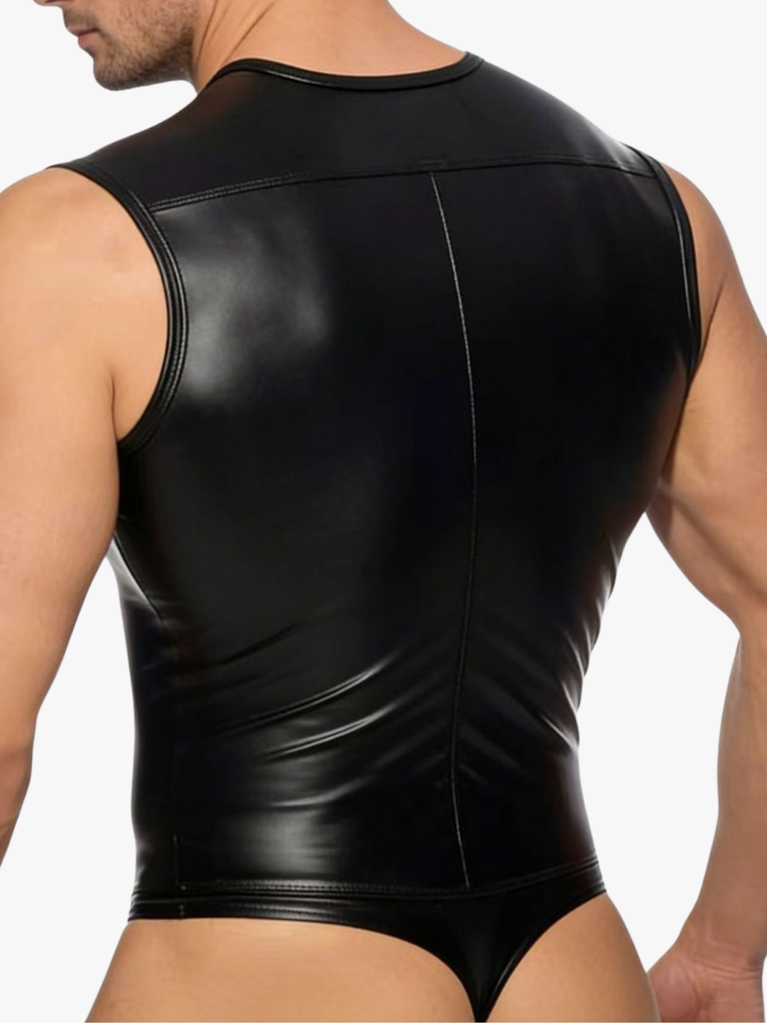 Wetlook Bodysuit mit Reißverschluss