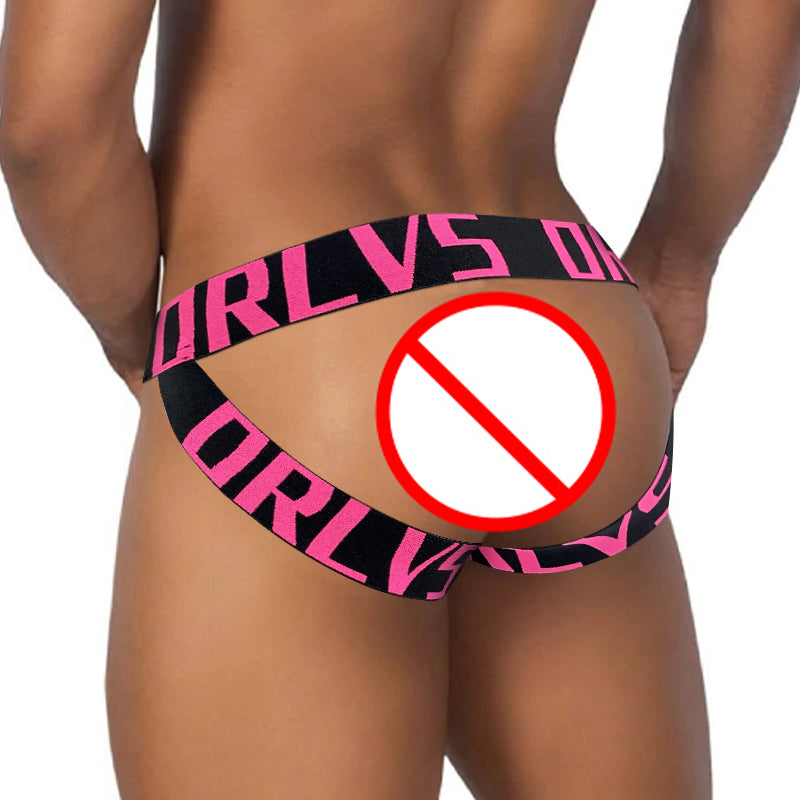 ORLVS Low-Rise Jock Crossed Band Jockstrap - ORLVS Low-Rise Jock Crossed Band Jockstrap - Pink / M (Europe Size S) - BIMONI