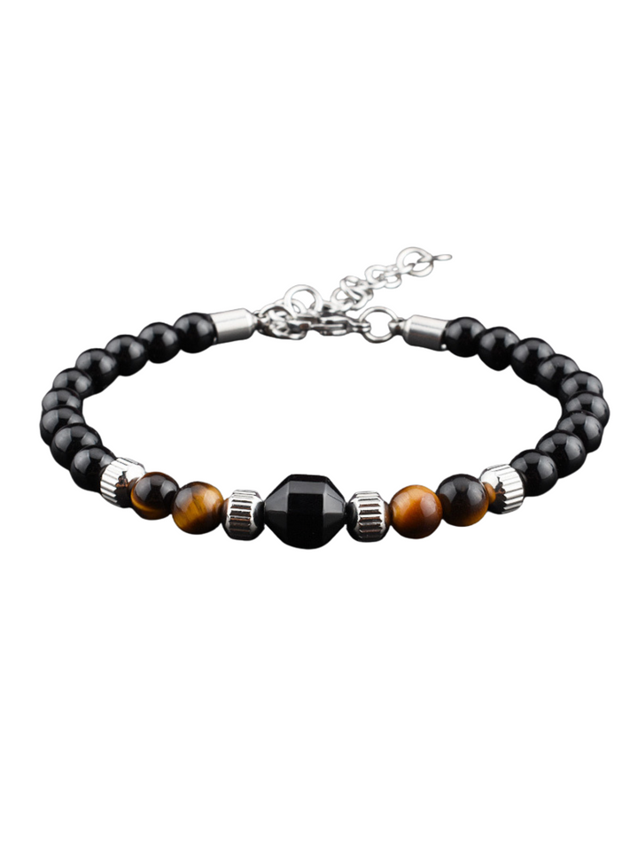 Armband Titan mit Tigenaugen Onyx