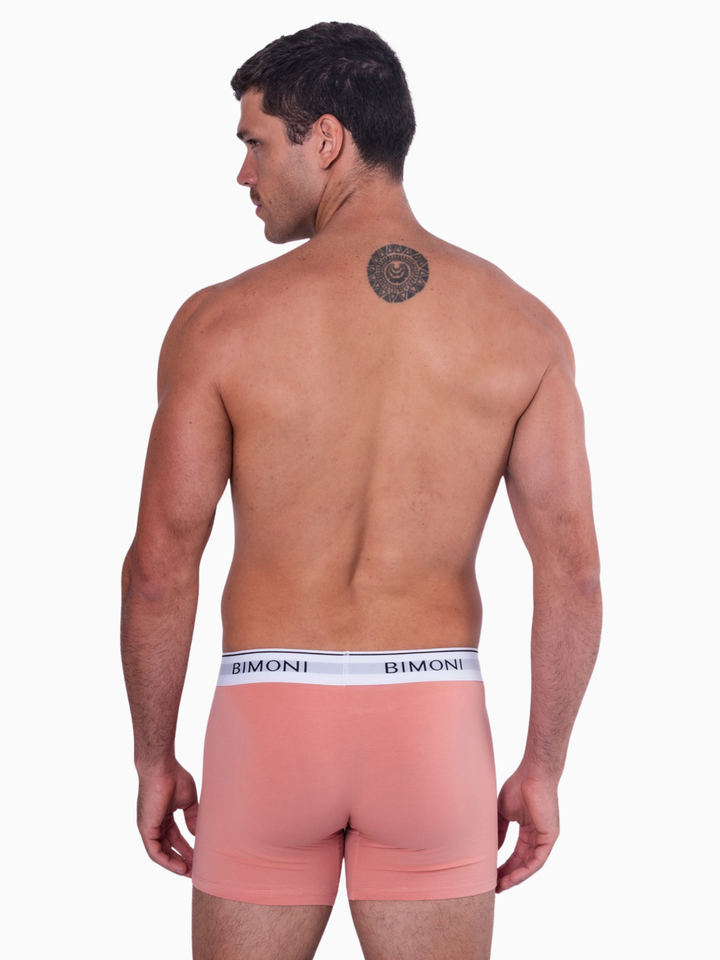 BIMONI Herren Lange Retroshorts Boxershorts – aus langstapeliger Premium-Baumwolle