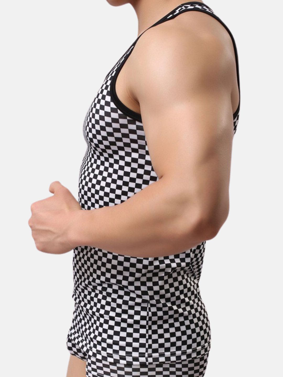 Ärmelloses Netz Tanktop Box