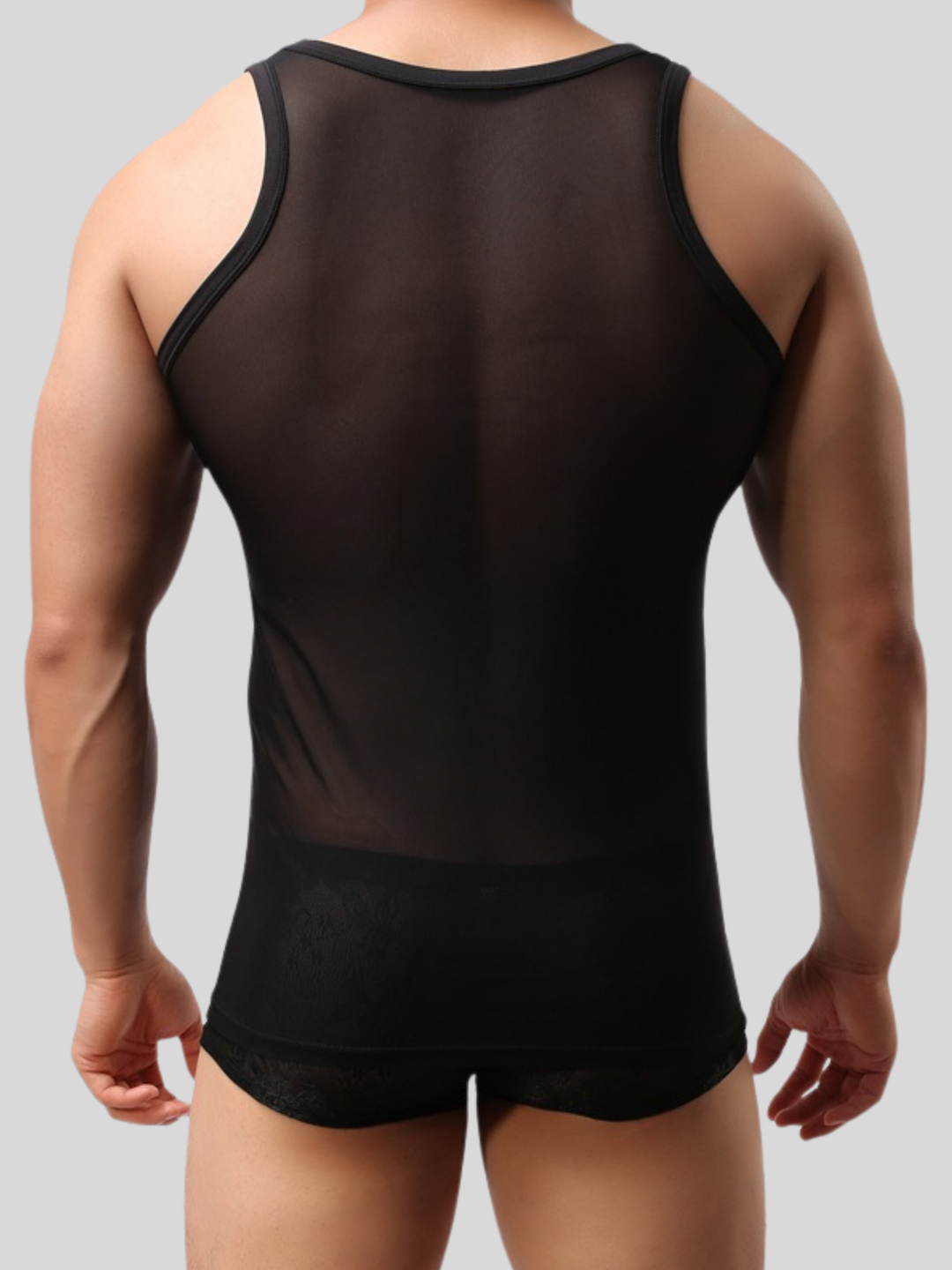 Ärmelloses Netz Tanktop