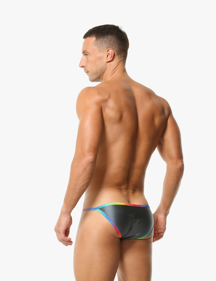 Brief Slip mit buntem Bund