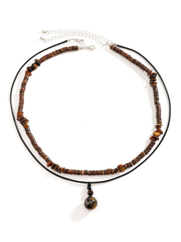 Halskette 45+7cm Holz