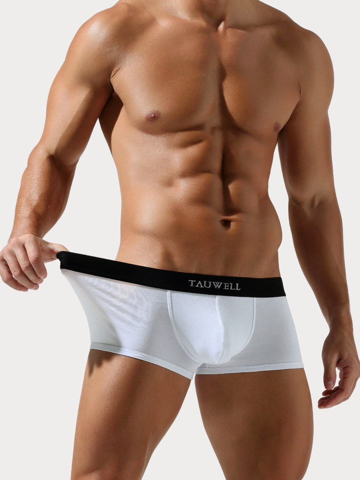 Boxer Solid Elastic Trunk Viskose